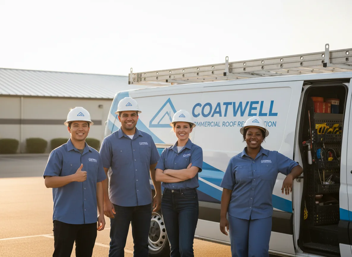 Commercial roof coating company in Hills, MN